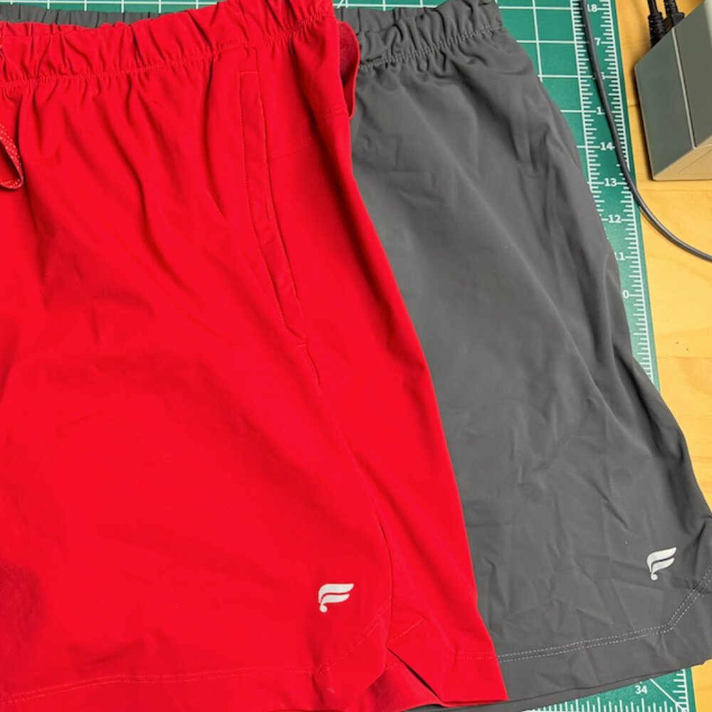 Two Pairs of Fabletics Men's The One Shorts Size L - 7" Inseam